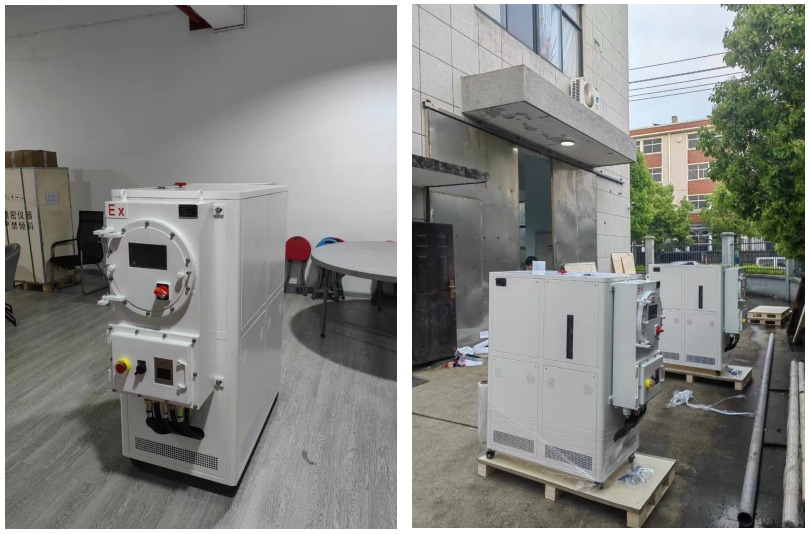 江蘇某科技公司購(gòu)買(mǎi)的防爆高低溫一體機(jī)系統(tǒng)設(shè)備已發(fā)貨